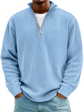 Varel | Maglione a righe con maniche lunghe e zip frontale